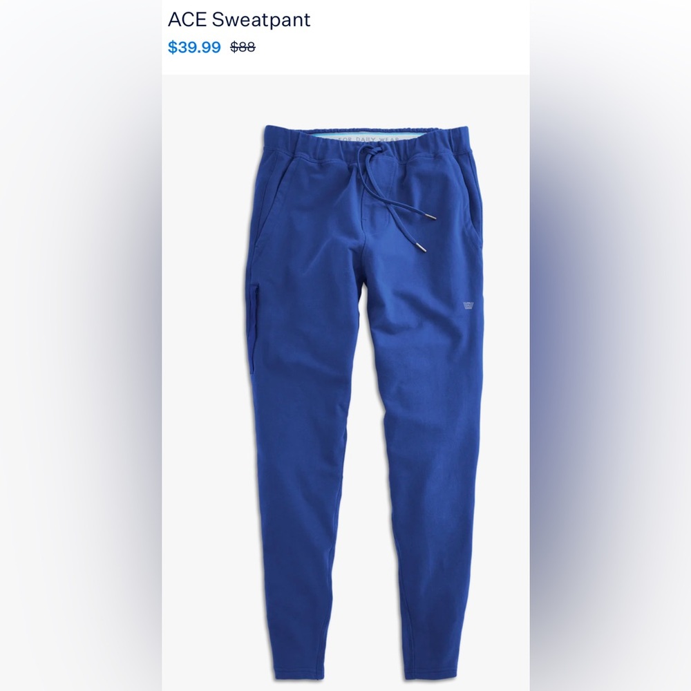 Mack Weldon ACE Sweatpant, Large